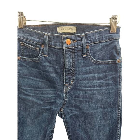 Madewell Jeans 26 Blue Skinny Dark Wash High Rise Stretch Capsule Cigarette - Picture 4 of 8